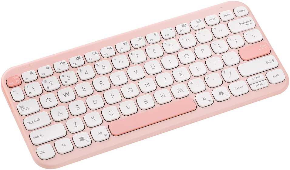 Klaviatūra Asus KW100 Marshmallow (90XB0880-BKB4I0)