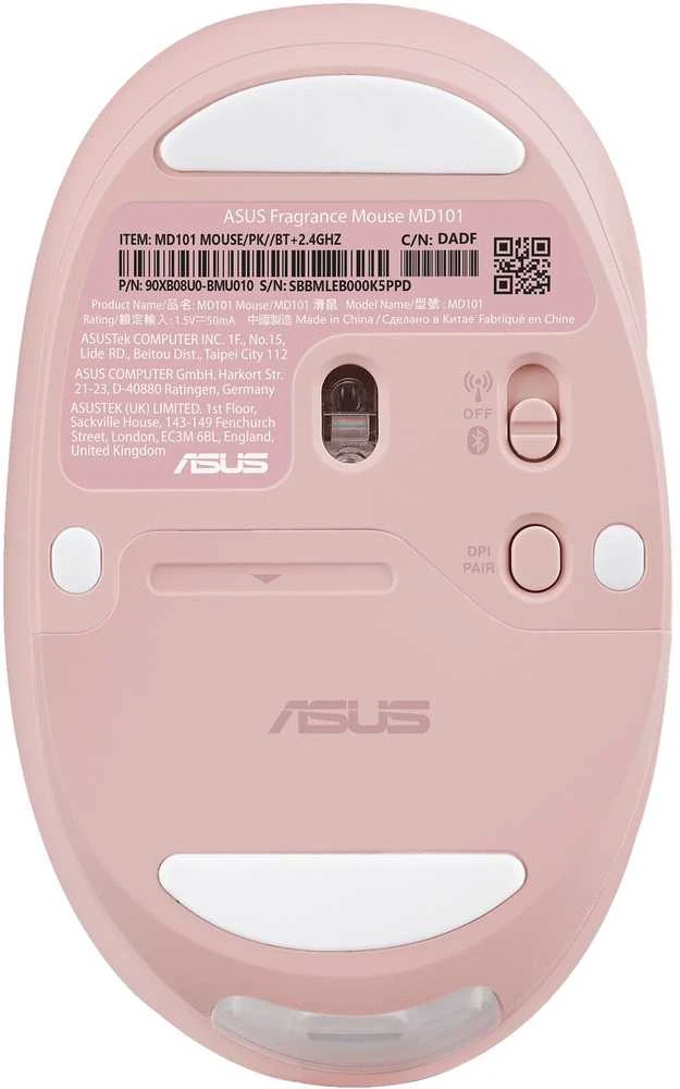 Asus Fragrance MD101 | Pelė | 2.4 GHz, Bluetooth | Rose Clay