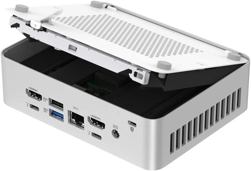 Kompiuteris ASUS NUC 15 PRO+ RNUC15CRSV500002 (ARL-H 28W vPro (U5 235H), be RAM, be saugyklos, integruotas VGA, be OS, ES laidas, rinkinys)