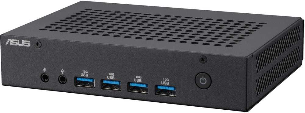 ASUS ExpertCenter PN43-SN100AD Intel N N100 4 GB DDR4-SDRAM 128 GB SSD Windows 11 Pro Mini PC Juodas