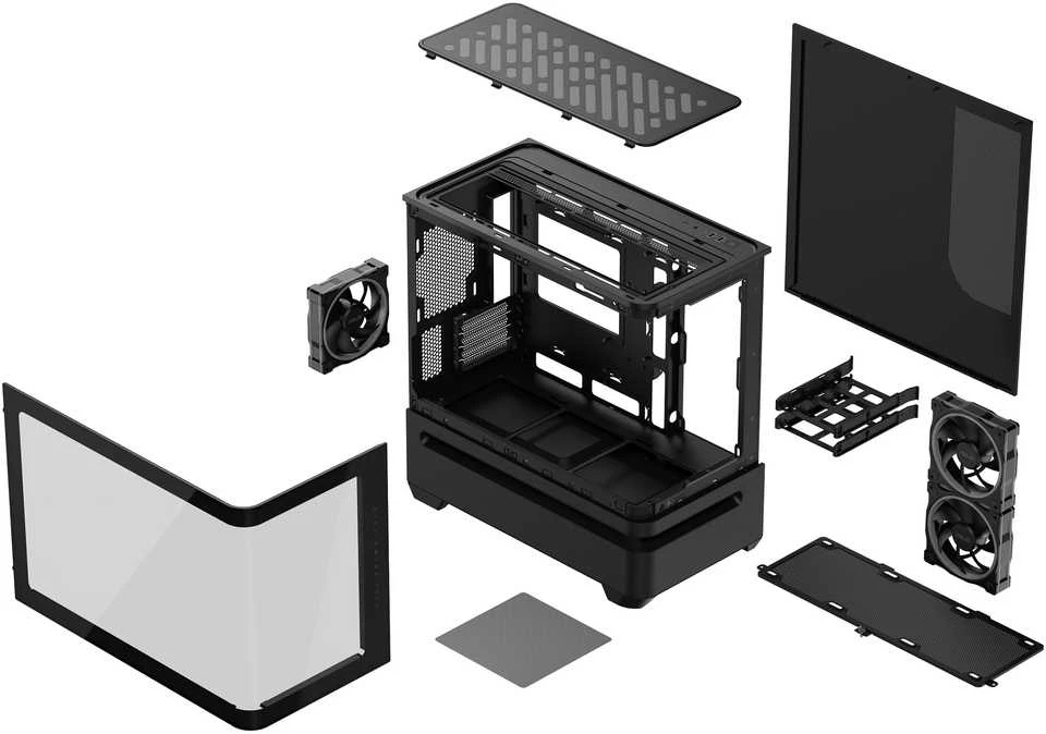 ASUS PRIME AP202 TG ARGB Juodas enclosure