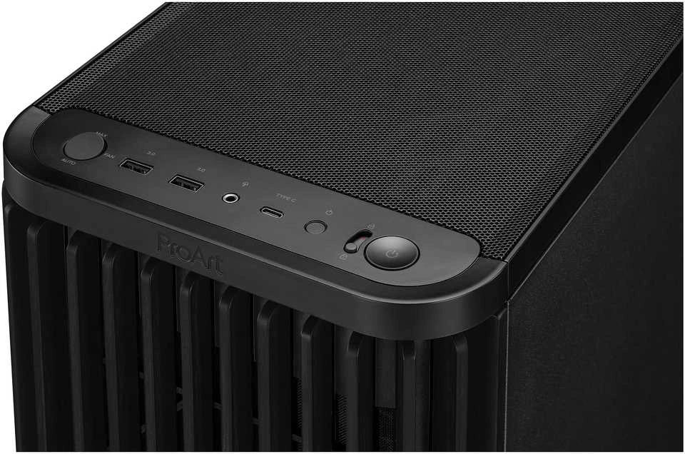 ASUS ProArt PA401 Wood Edition kompiuterio korpusas, Midi-Tower, ATX, Mesh-Panel juodas