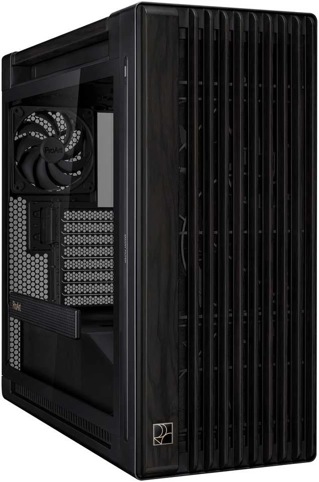 ASUS ProArt PA602 Wood Edition Midi Tower Juodas