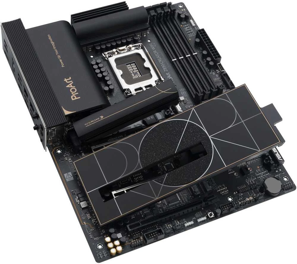Pagrindinė plokštė ASUS PROART Z890-CREATOR WIFI LGA1851 4xDDR5 ATX MB 4xSATA 1xHDMI 2.1 3xThunderbolt 5xM.2