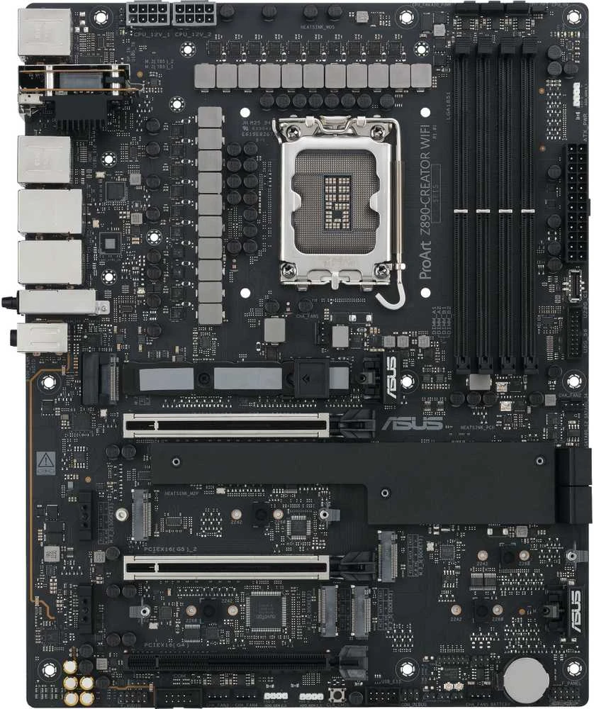 Pagrindinė plokštė ASUS PROART Z890-CREATOR WIFI LGA1851 4xDDR5 ATX MB 4xSATA 1xHDMI 2.1 3xThunderbolt 5xM.2