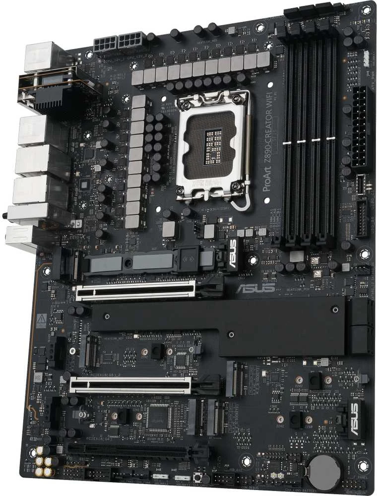 Pagrindinė plokštė ASUS PROART Z890-CREATOR WIFI LGA1851 4xDDR5 ATX MB 4xSATA 1xHDMI 2.1 3xThunderbolt 5xM.2
