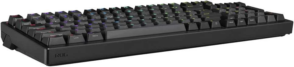 ASUS ROG Azoth 96 HE cablelose Gaming-klaviatūra, 8.000Hz, Ekranas, RGB - ROG HFX V2 Magnet-Switches, ISO, juodas