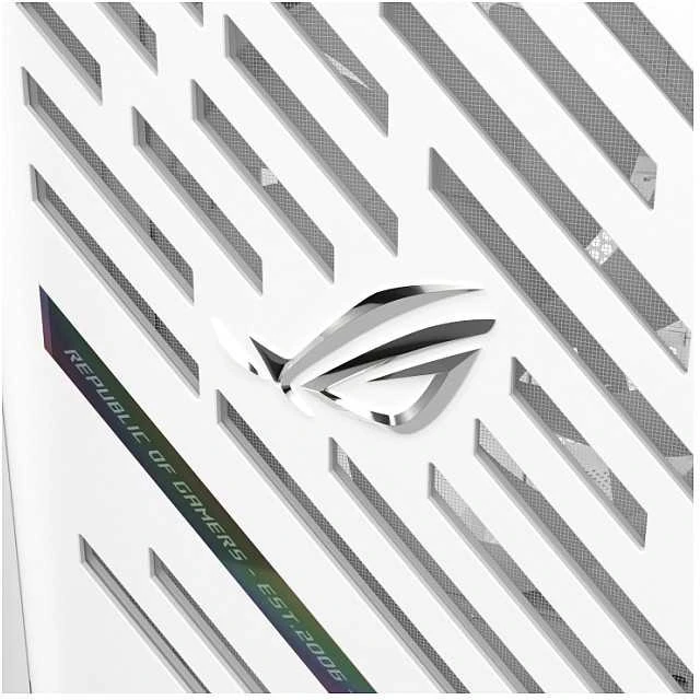 ASUS ROG STRIX HELIOS II GX601S, Bokšto tipo korpusas - baltas, grūdintas stiklas