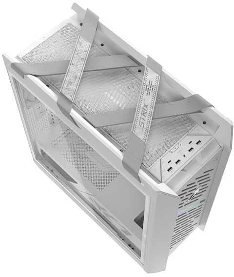 ASUS ROG STRIX HELIOS II GX601S, Bokšto tipo korpusas - baltas, grūdintas stiklas