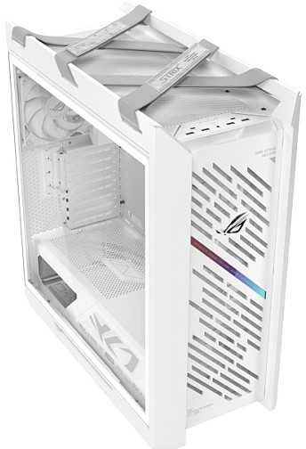ASUS ROG STRIX HELIOS II GX601S, Bokšto tipo korpusas - baltas, grūdintas stiklas