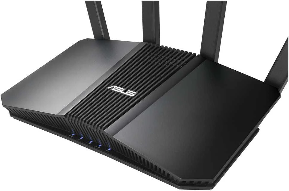 Asus | „WiFi 7“ dviejų dažnių išplečiamas maršrutizatorius | RT-BE82U BE6500 | 802.11be | 10/100/1000/2500 Mbit/s | Ethernet LAN (RJ-45) jungtys 4 | Tinklo palaikymas: Taip | MU-MiMO: Taip | Ne, mobilusis plačiajuostis ryšys | Antenos tipas: Išorinė