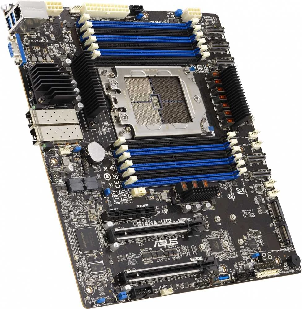 Pagrindinė plokštė Serverio Motininė Plokštė - ASUS S14NA-U12 AMD EPYC 8004 SP6 (LGA 4844) CEB