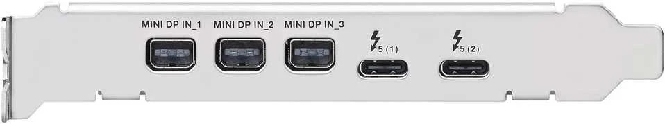 ASUS ThunderboltEX 5 išplėtimo plokštė, PCIe 4.0x4, 2xThunderbolt 5, 3x Mini-DP