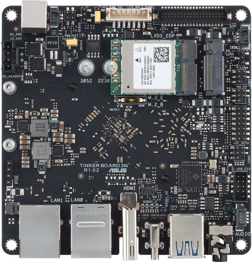 Pagrindinė plokštė Asus ASUS TINKER BOARD 3N/4G/32G