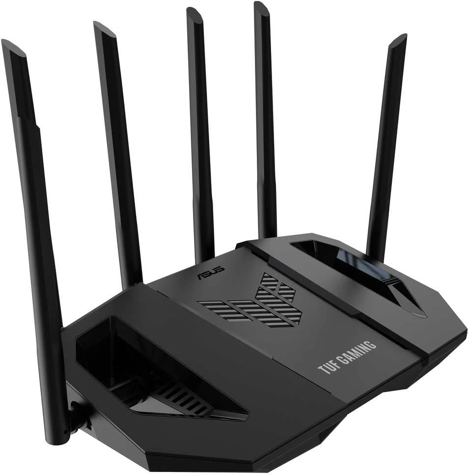Asus | Dual Band WiFi 7 Extendable Gaming Maršrutizatorius | TUF Gaming BE6500 | 802.11be | 6500 Mbit/s | Ethernet LAN (RJ-45) jungtys 4 | Tinklelio palaikymas Taip | MU-MiMO Taip | Antenos tipas Išorinė fiksuota | 1