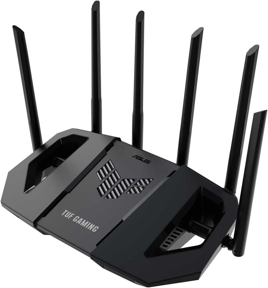 Asus | Dual Band WiFi 7 Extendable Gaming Maršrutizatorius | TUF Gaming BE6500 | 802.11be | 6500 Mbit/s | Ethernet LAN (RJ-45) jungtys 4 | Tinklelio palaikymas Taip | MU-MiMO Taip | Antenos tipas Išorinė fiksuota | 1
