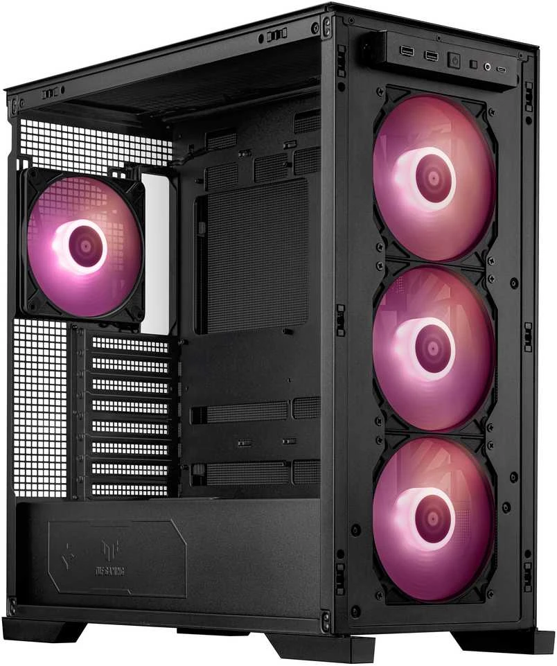 Kompiuterio Korpusas - ASUS TUF Gaming GT302 TG ARGB Juodas