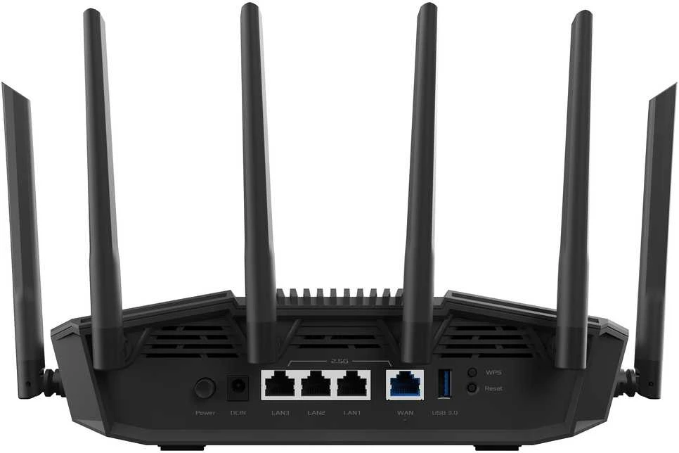 Asus | BE9400 trijų dažnių WiFi 7 AiMesh išplečiamas Maršrutizatorius | RT-BE90U | 802.11be | Ethernet LAN (RJ-45) jungtys 3 | Mesh palaikymas: Taip | MU-MiMO: Ne | 4G/5G | Antenos tipas: Išorinė