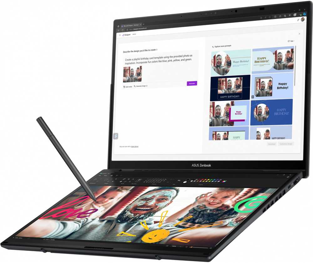 Nešiojamas kompiuteris ASUS ZenBook Duo 14 OLED U9-285H 32GB 1TB UX8406CA-QL203X W11P