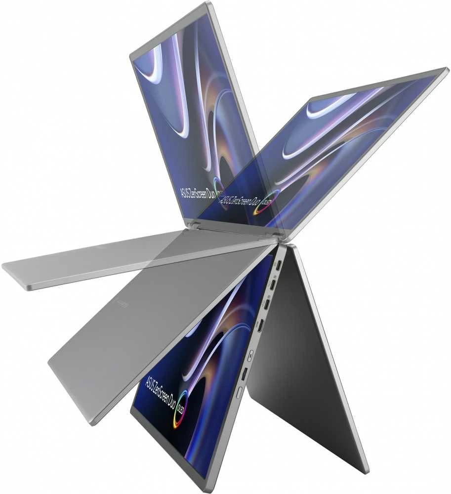 Monitorius ASUS ZenScreen Duo OLED MQ149CD 14 colių OLED WUXGA 16:10 60Hz 400cd/m2 1ms MiniHDMI 2xUSB-C USB šakotuvas: 4xUSB 3.2 G1 Type-A