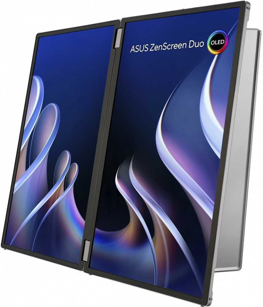 Monitorius ASUS ZenScreen Duo OLED MQ149CD 14 colių OLED WUXGA 16:10 60Hz 400cd/m2 1ms MiniHDMI 2xUSB-C USB šakotuvas: 4xUSB 3.2 G1 Type-A