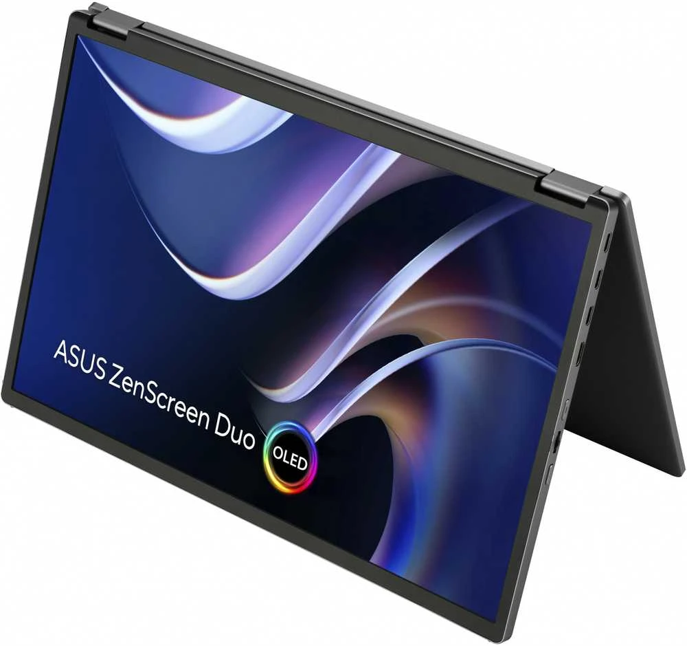 Monitorius ASUS ZenScreen Duo OLED MQ149CD 14 colių OLED WUXGA 16:10 60Hz 400cd/m2 1ms MiniHDMI 2xUSB-C USB šakotuvas: 4xUSB 3.2 G1 Type-A