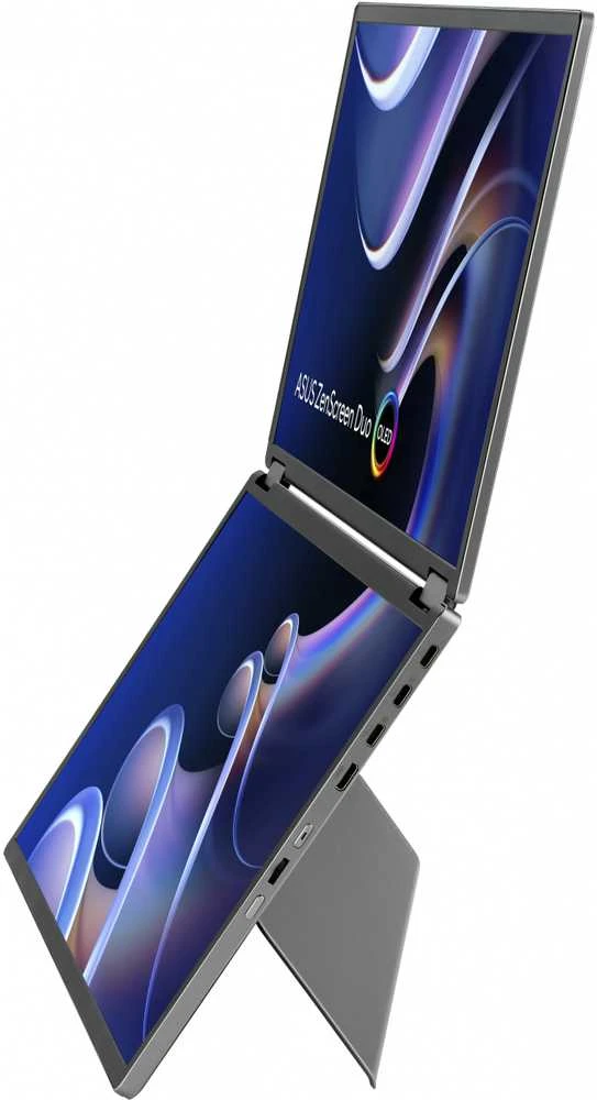 Monitorius ASUS ZenScreen Duo OLED MQ149CD 14 colių OLED WUXGA 16:10 60Hz 400cd/m2 1ms MiniHDMI 2xUSB-C USB šakotuvas: 4xUSB 3.2 G1 Type-A