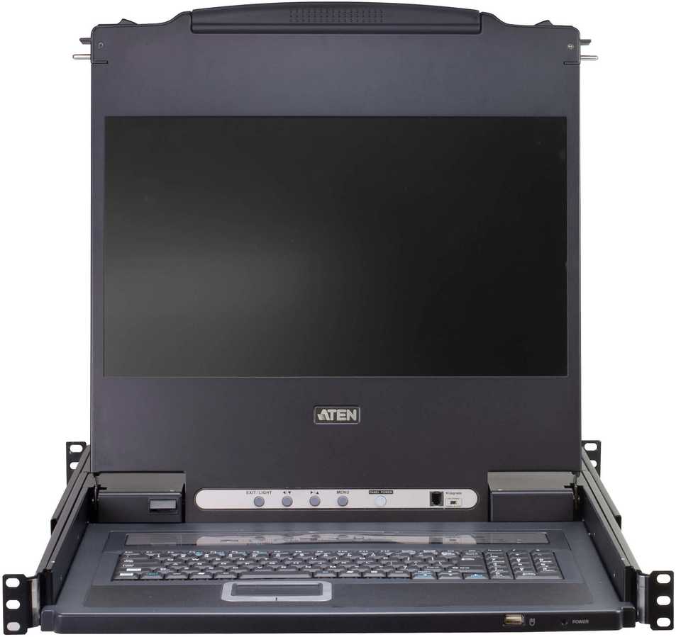 Aten International Co Aten jungiklis ATEN CL5716MW LCD KVM jungiklis 43 cm pločio, USB-PS/2, VGA, 16 prievadų, DE išdėstymas