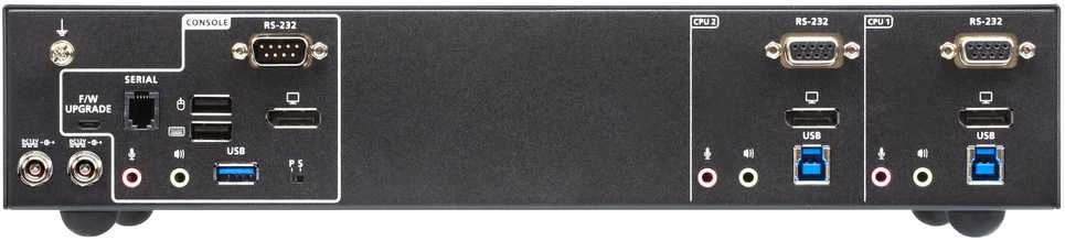 Aten International Co Aten ATEN CS1922ATC jungiklis 2 prievadų USB 3.0 4K DisplayPort KVM jungiklis, skirtas ATC