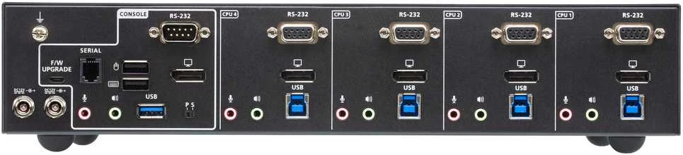 Aten ATEN CS1924ATC jungiklis 4 prievadų USB 3.0 4K DisplayPort KVM jungiklis, skirtas ATC