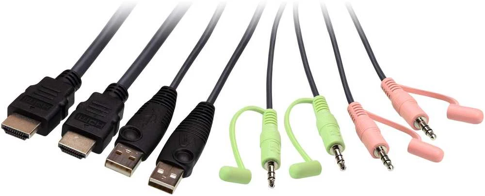 Aten | 2 prievadų USB 4K HDMI kabelis KVM jungiklis su nuotolinio prievado parinkikliu | CS22H-AT