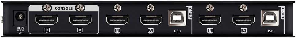 Aten CS742H-AT-G 2 prievadų USB 4K HDMI dviejų ekranų KVMP komutatorius (pridedami laidai) | Aten