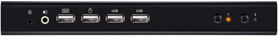 Aten CS742H-AT-G 2 prievadų USB 4K HDMI dviejų ekranų KVMP komutatorius (pridedami laidai) | Aten