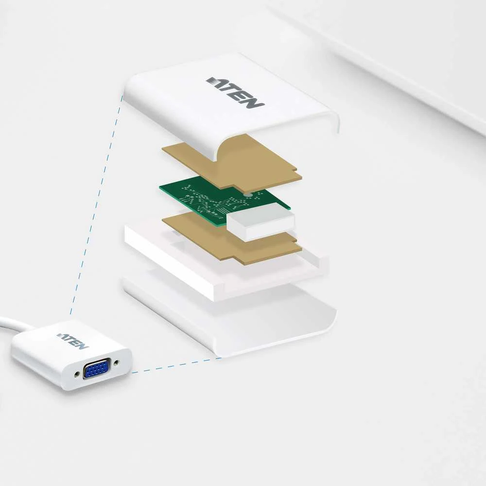 Aten | DisplayPort į VGA adapteriai | VC925 | DP į VGA