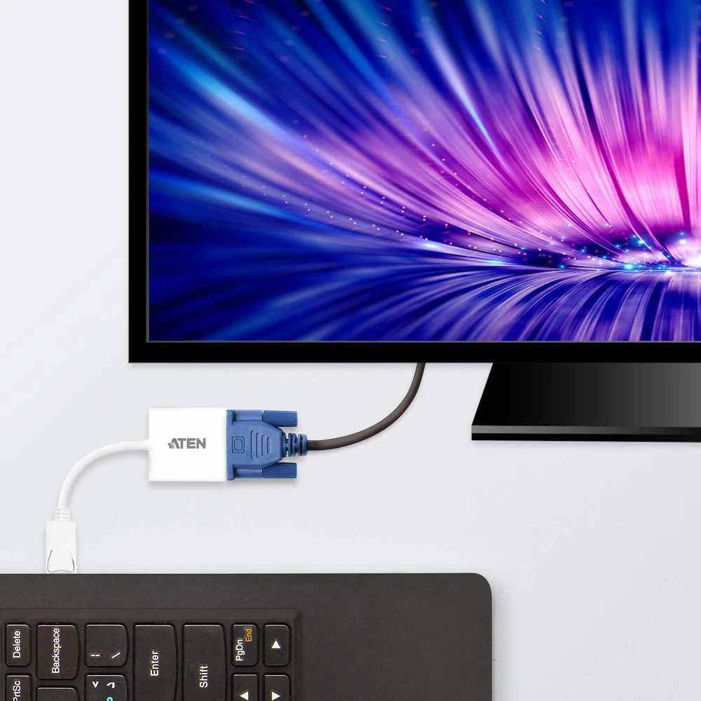 Aten | DisplayPort į VGA adapteriai | VC925 | DP į VGA