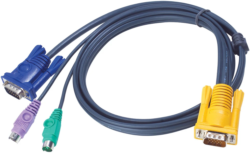 SECOMP ATEN 2L-5203P KVM kabelis VGA PS2 3,0 m 118 colių
