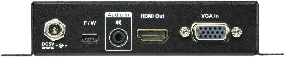 Adapteris AV Aten HDMI - D-Sub (VGA) juoda (VC182-AT-G)