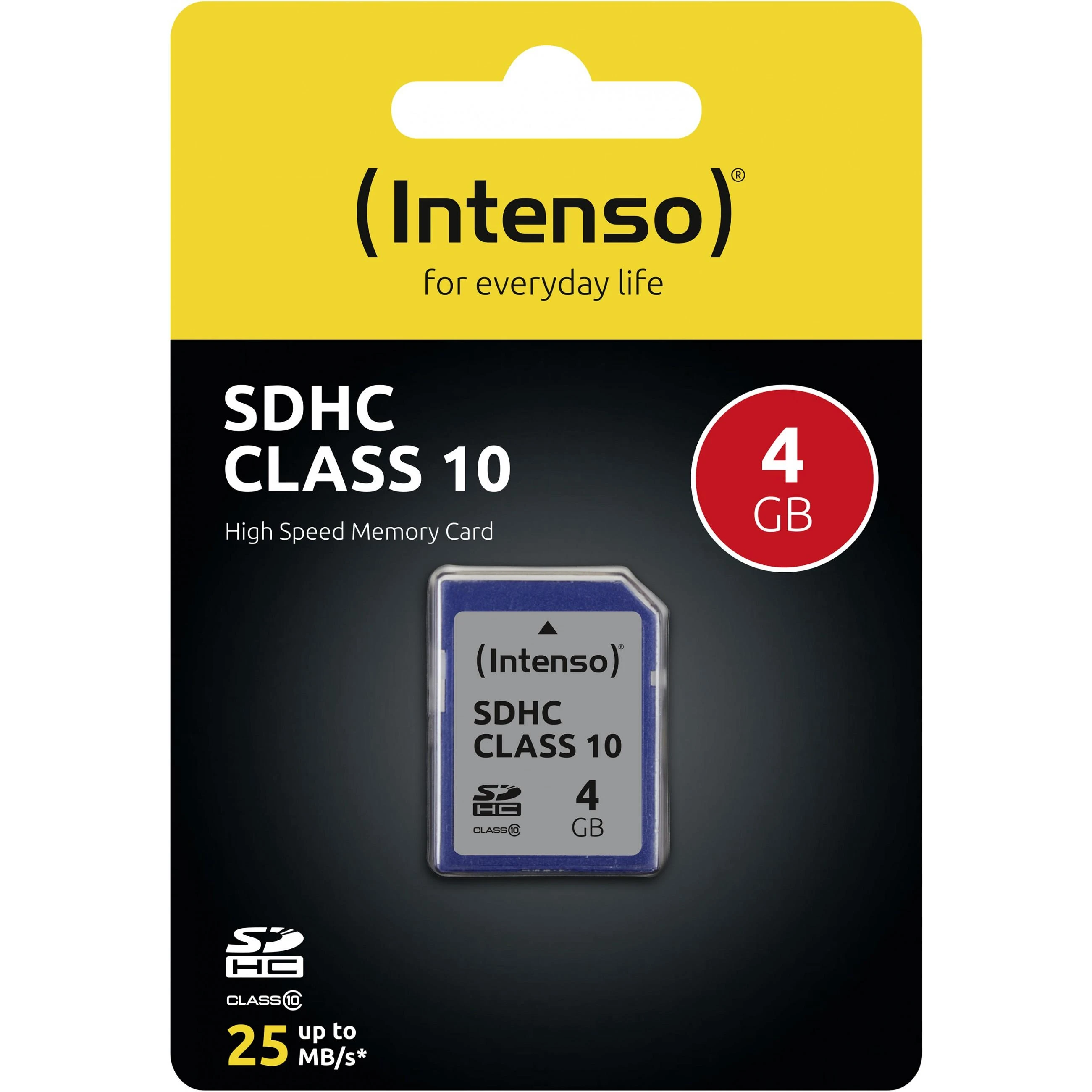 Intenso SDHC atminties kortelė 4 GB, 10 klasė