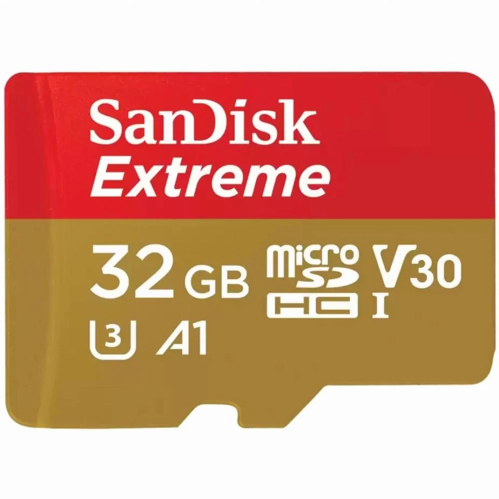 Atminties kortelė SANDISK Extreme Micro SDXC 512GB + SD adapteris + 1 metų „RescuePRO Deluxe“ iki 190 MB/s ir 130 MB/s skaitymo / rašymo greičių A2 C10 V30 UHS-I U3