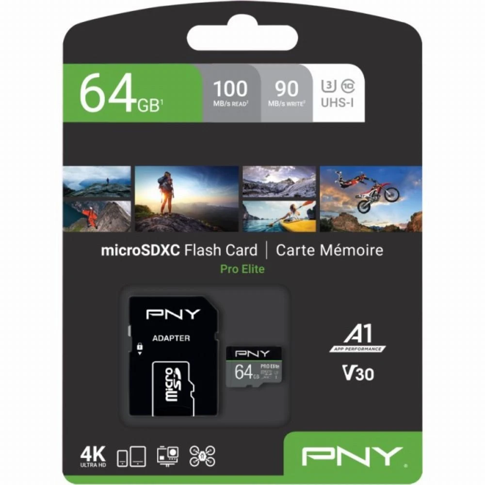 PNY Technologies PNY PRO Elite 64 GB Micro SDXC UHS-I 10 klasės