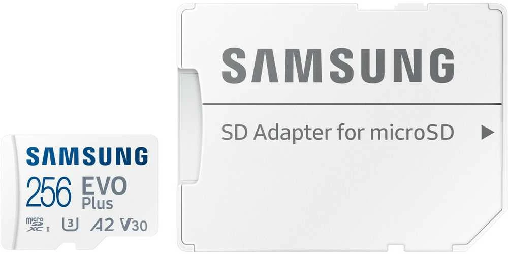 Atminties kortelė Samsung EVO PLUS microSDXC 256GB UHS-I U3