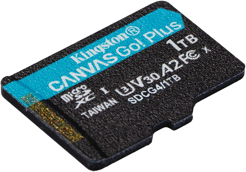Atminties kortelė Kingston Technology 1TB Micro SDXC Canvas Go Plus Gen4 200MB/s A2 U3 V30 kortelė + adapteris