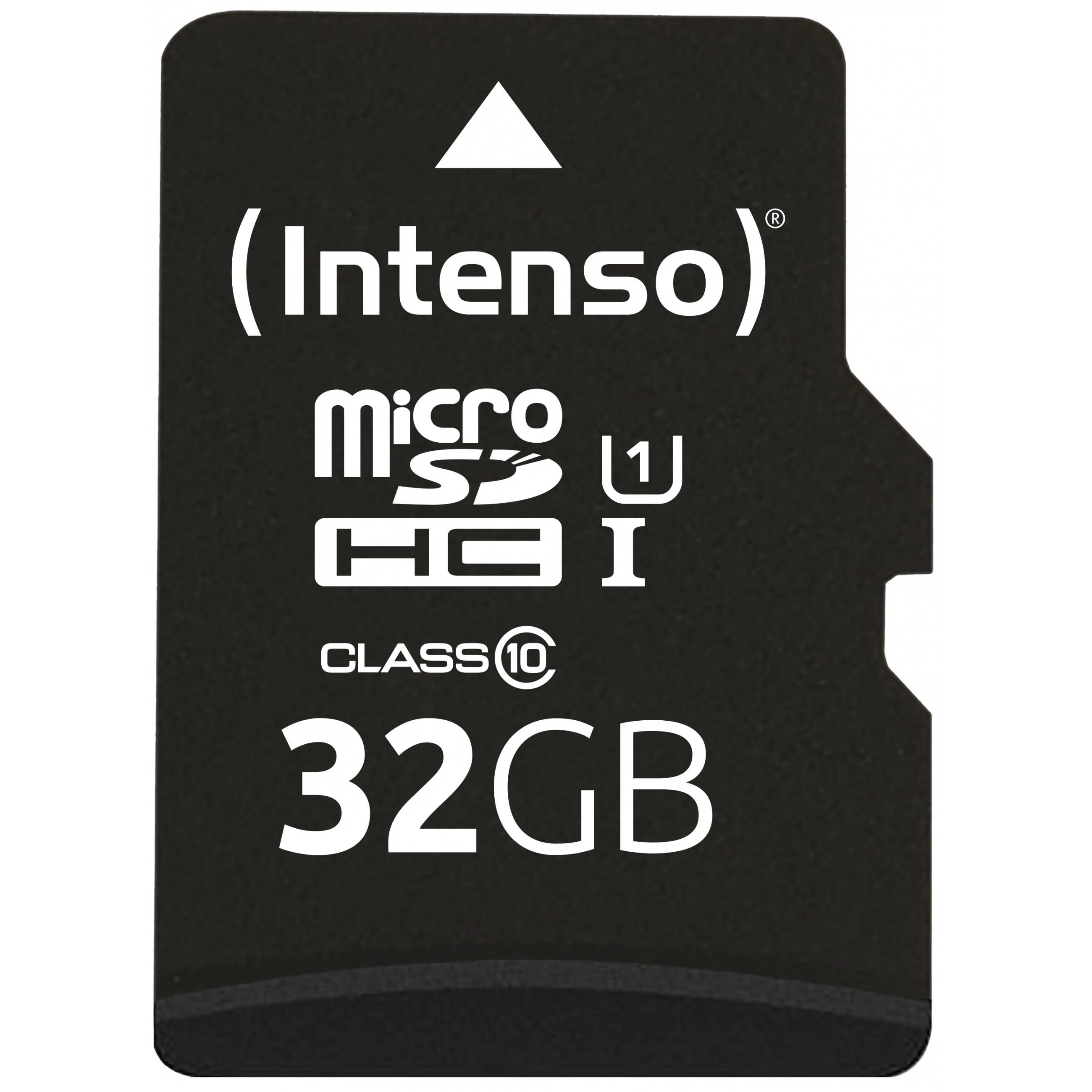 Intenso 32GB Micro SDHC kortelė iš priekio