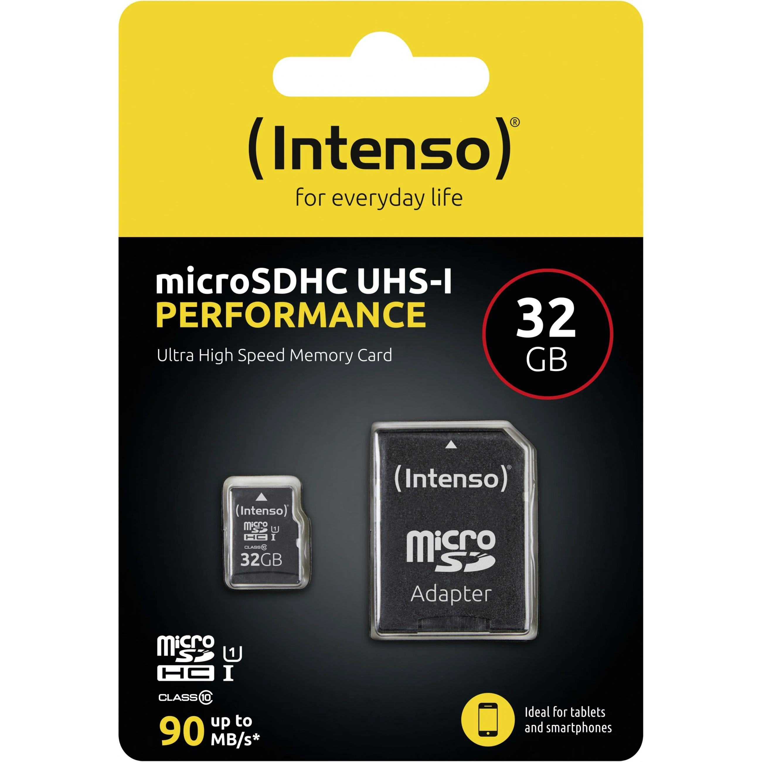 Intenso 32GB Micro SDHC kortelė su adapteriu