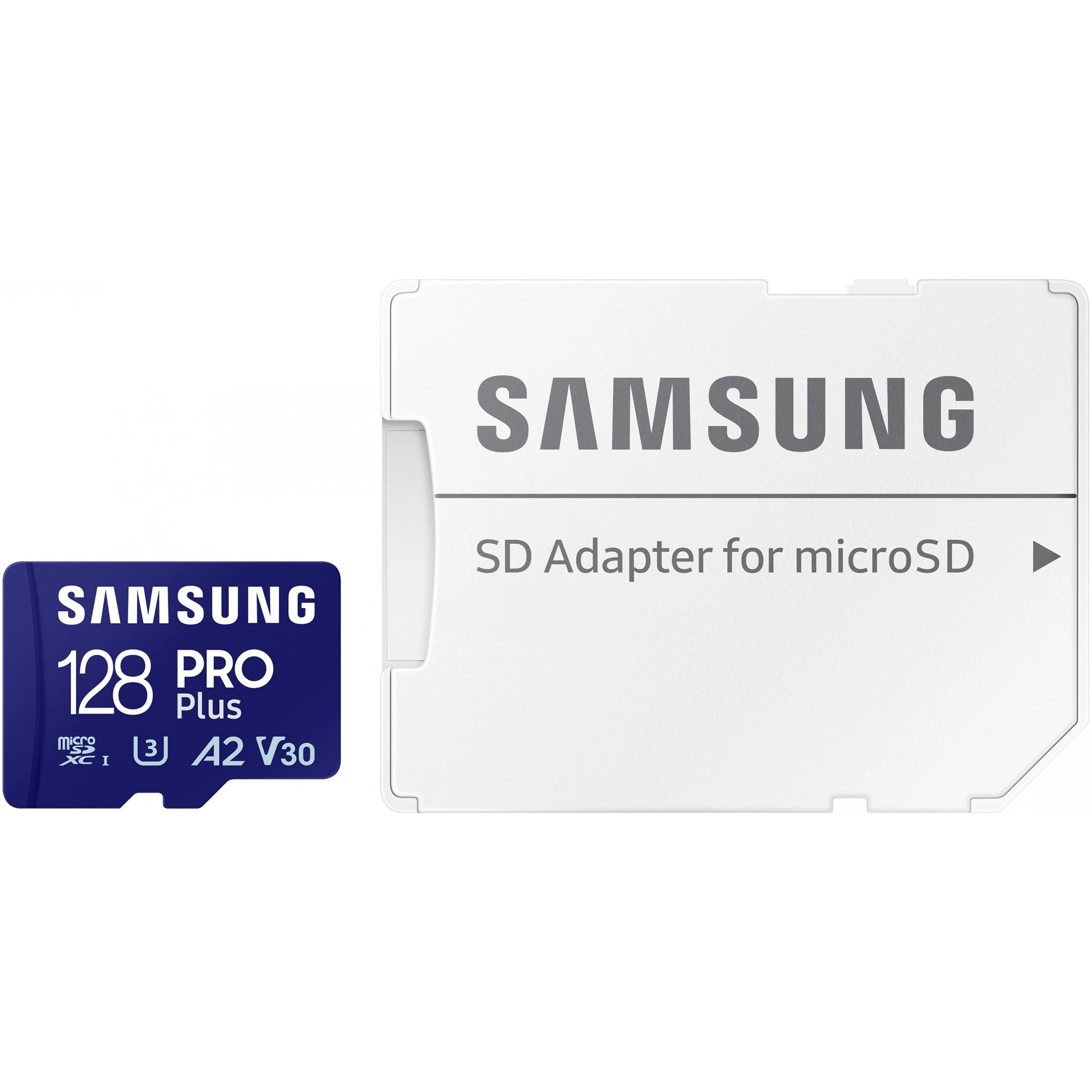 Atminties kortelė Samsung PRO Plus microSD 128 GB (2021), Mėlynos spalvos