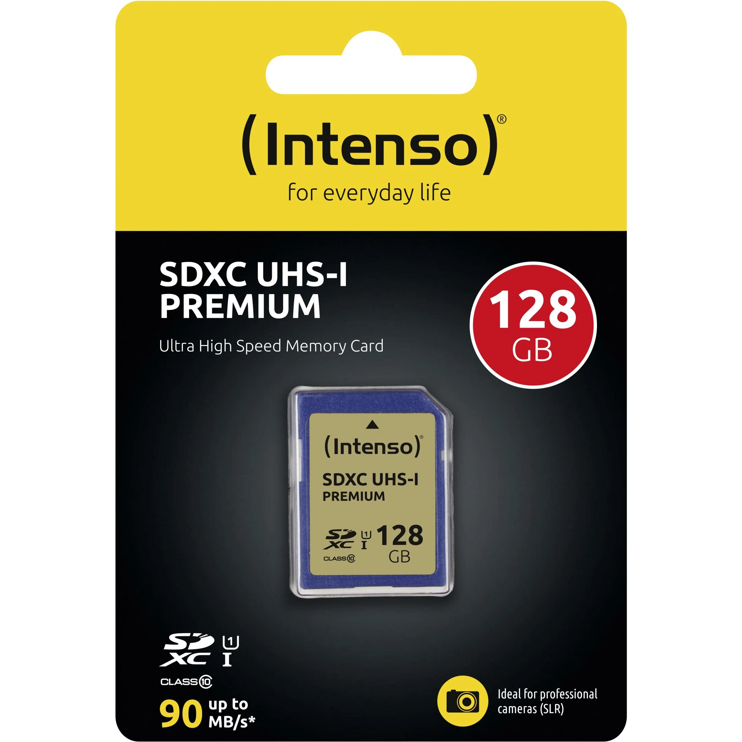 Atminties kortelė Intenso SDXC kortelė 128GB Class 10 UHS-I Premium