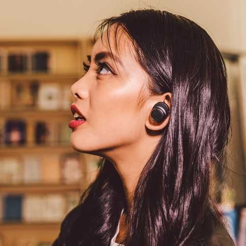 Audio-Technica ATH-CKR7TWBK belaidės TWS ausinės, Juodos spalvos