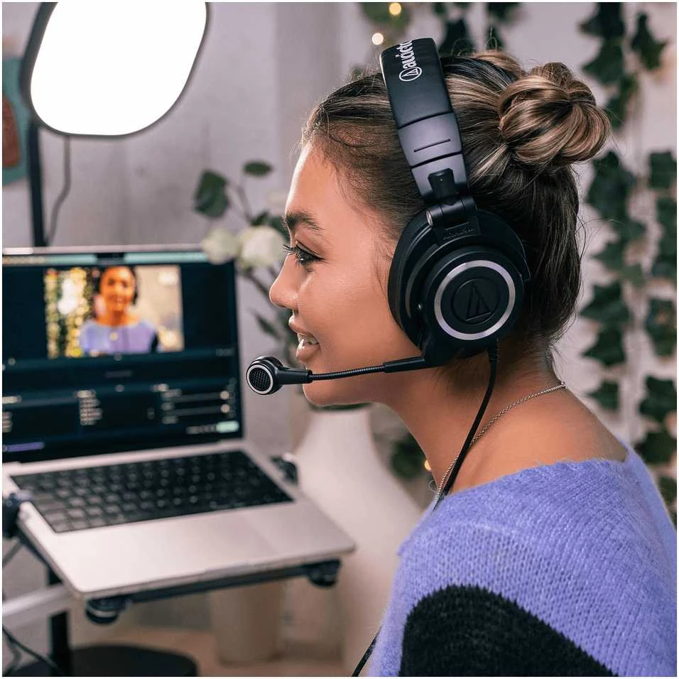 Audio-Technica ATH-M50xSTS ausinės, Juodos spalvos