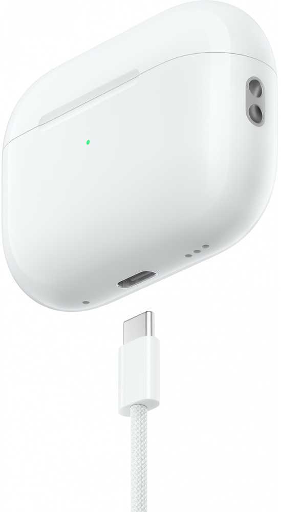 Ausinės Apple AirPods Pro (2 kartos) su "MagSafe" dėklu (USB-C), baltos spalvos