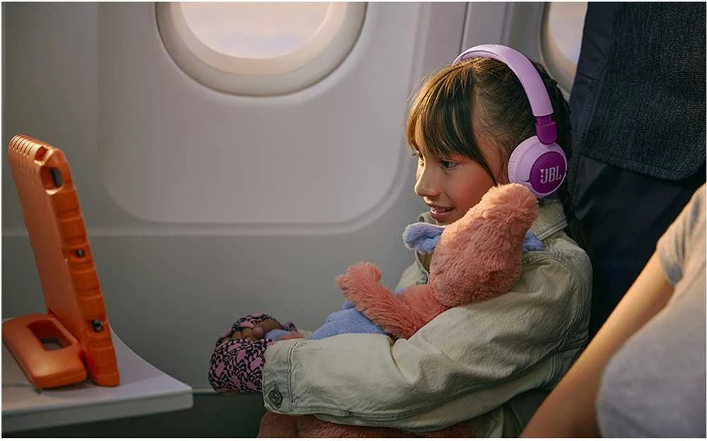 Belaidės ausinės vaikams JBL Junior 320BT, Violetinės spalvos